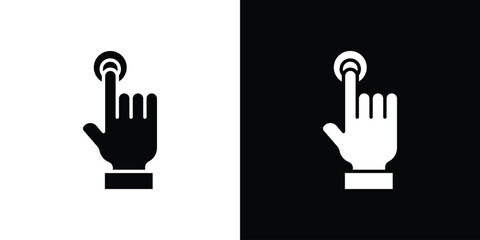 Finger control icon symbol for Apps and Branding.
