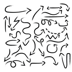 Grunge Arrows Vector Set