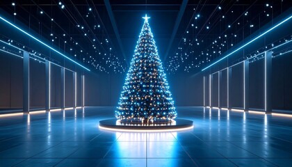 Futuristic Christmas tree