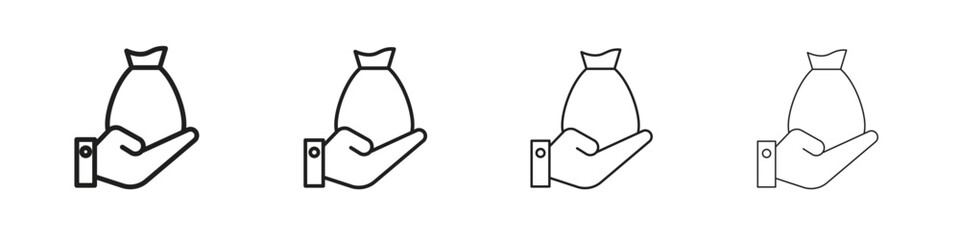 Inheritance law icon set, Illustration, Black