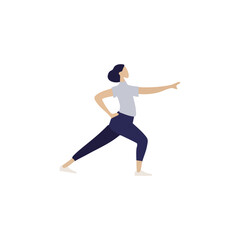 Meditating Woman in Yoga Pose