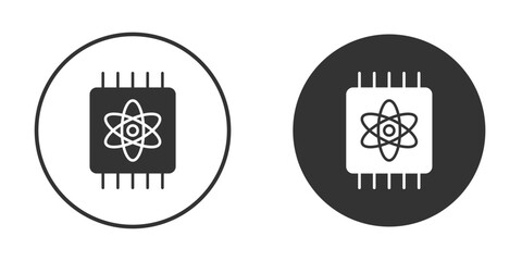 Quantum computing icon