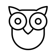 Owl bird -  simple vector icon