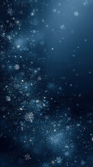 Falling snowflakes create a beautiful winter wonderland backdrop, perfect for Christmas and New Year.