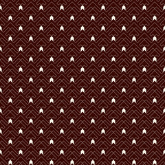 Arrows, scales seamless pattern. Ethnic, tribal print. Squama, chevrons ornament. Repeated arrowhead, triangular shapes background. Native americans ornamental wallpaper. Vector abstract digital paper