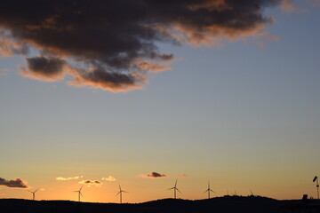 sunset in the clouds