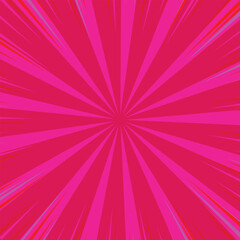 Obraz premium Vibrant Pink and Red Radial Burst Abstract Background with Energetic Motion Lines. New, Trendy, Unique, 2025