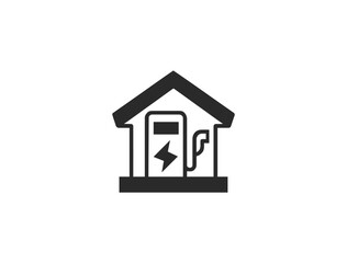 Charging & Energy Line Icon Set – Minimal Linear Icons of Battery, EV, Socket, Wireless Charging, Power Station, Electric Car & More