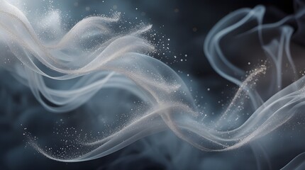 Fototapeta premium Abstract Diamond Dust & Smoke: Seamless Ethereal Pattern 