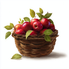 red apples in a basket