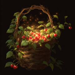  enchanted glowing cherries