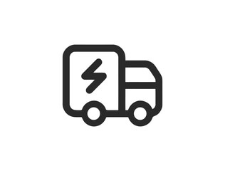 Charging & Energy Line Icon Set – Minimal Linear Icons of Battery, EV, Socket, Wireless Charging, Power Station, Electric Car & More