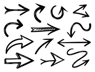 set of vector arrows