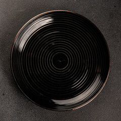 Plate black tableware empty dinnerware ready to serve dishes ready to serve dishes dinnerware serving dishes food ceramic plate on the table background food