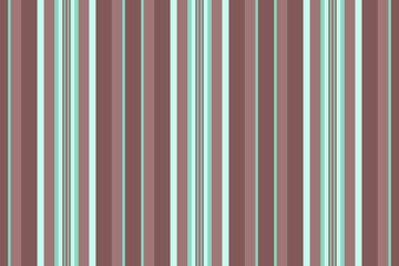 Overlay fabric background vector, 70s pattern vertical seamless. Tissue lines stripe texture textile in teal and red colors.