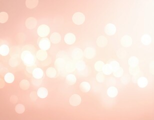A light peach backdrop with bokeh effect scene