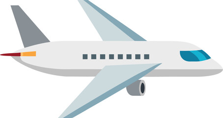 Modern passenger jet airplane in flight