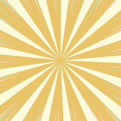 Vibrant Radial Burst of Sunlight and Energy new 2025 trendy sun brust retro comic style background