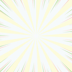 Soft Pastel Radial Burst Background with Gentle Color Transition new 2025 trendy sun brust retro comic style background