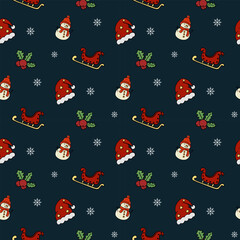Christmas Pattern Design Creative Decorations. Vertical Pattern Stunning Christmas Elements. Wallpaper Banner Poster Layout card template design