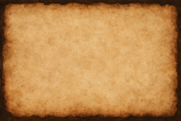 Fototapeta premium Aged parchment paper with rough, textured edges, perfect for backgrounds.