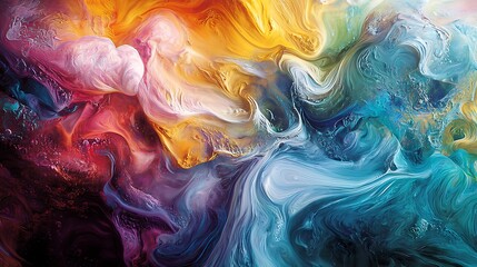 synesthetic experience of classical music visualized as vibrant liquid color streams flowing in rhythm, fine art style, highly detailed, motion frozen in time 