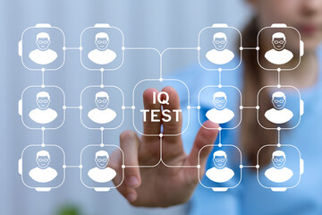 IQ EQ Test School Preschool Kids Level Business Education Concept.