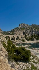 Fototapeta premium L'architecture d'un pont des années après.