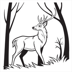 Deer vector