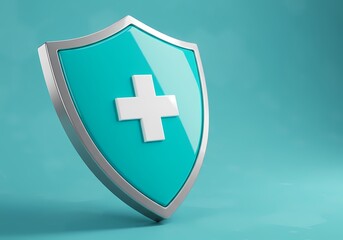 Obraz premium Medical health shield protection healthcare insurance safety security concept
