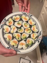 heart shaped sushi