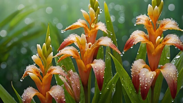 Hedychium coronarium in Morning Dew 3