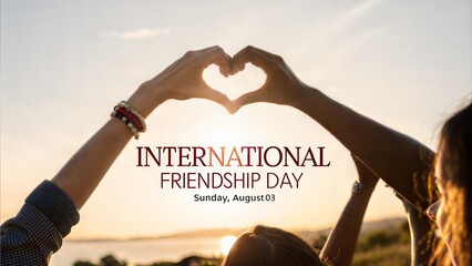 happy friendship day love symbol card