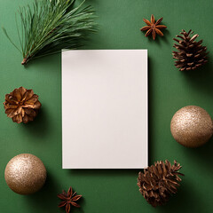 Blank card for text