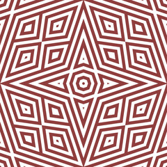 Seamless pattern. Rhombuses, triangles ornament. Geometrical backdrop. Abstract background. Ethnic motif. Geometric figures wallpaper. Digital paper. Ethnical textile print. Web design. Vector artwork