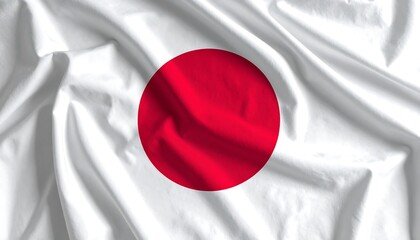Japanese flag draped
