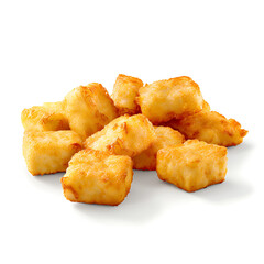 Golden Brown Fried Potato Cubes