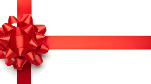 Red bow and ribbon