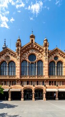 Naklejka premium Historic European Market Building