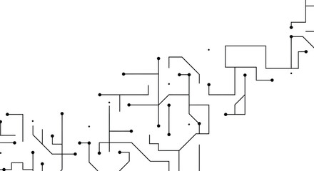 Futuristic Abstract Maze Lines Pattern Vector