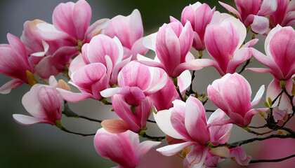 Obraz premium pink magnolia flowers