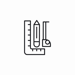 architect tools icon sign vector