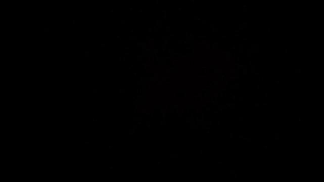 Red, Pink, Ruby Glitter Particles Instant Stream Loop Background Alpha Channel V01