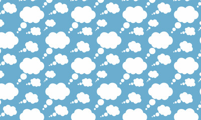 Cartoon Speech Bubble Vector Background for Kids