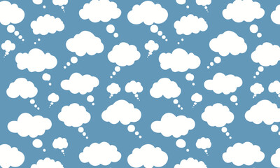 Cartoon Speech Bubble Vector Background for Kids