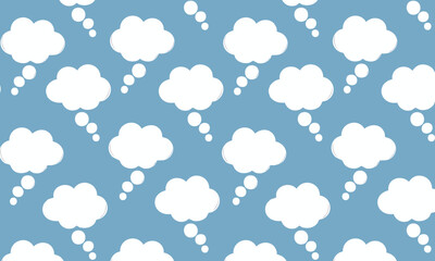 Cartoon Speech Bubble Vector Background for Kids