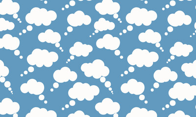 Cartoon Speech Bubble Vector Background for Kids