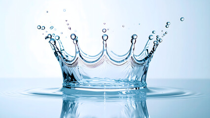 Water Crown: A splash of liquid forms a crown-like shape upon striking the surface.
