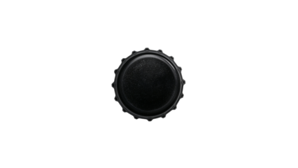 Black Bottle Cap Isolated on Transparent Background PNG