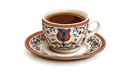 Turkish Coffee Saucer Drink Wide Angle